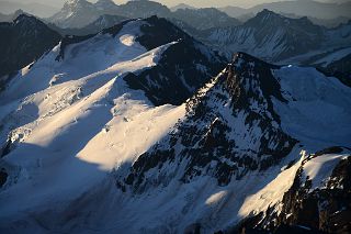 25 Horcones Glacier, Cerro de los Horcones, Cerro Cuerno Close Up At Sunset From Aconcagua Camp 3 Colera.jpg